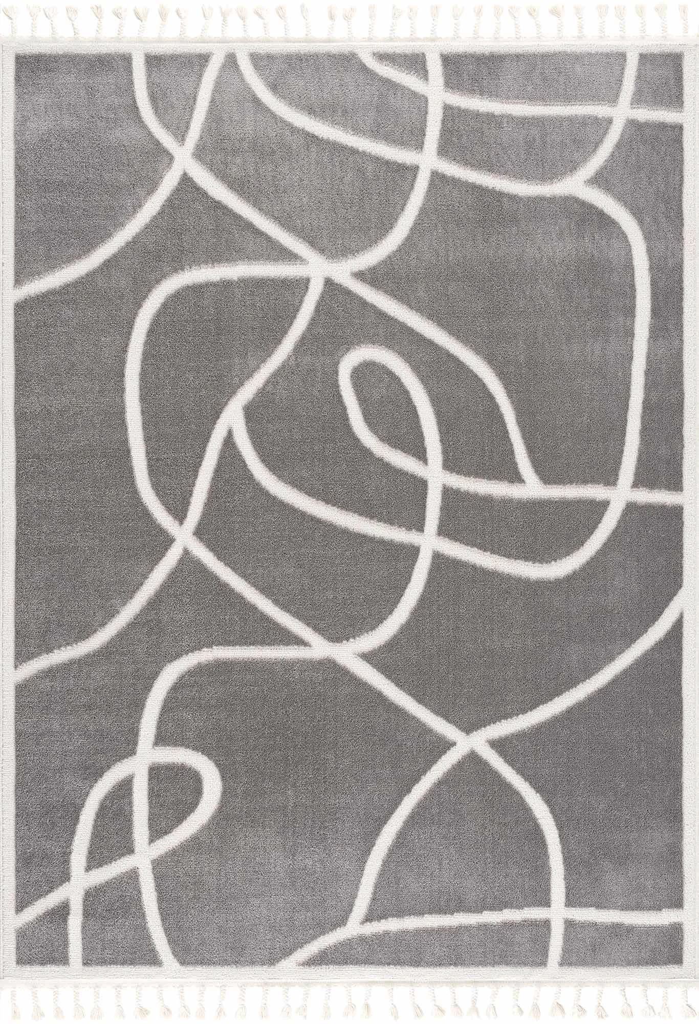 Dependable Azana Modern Gray Area Rug - Fast