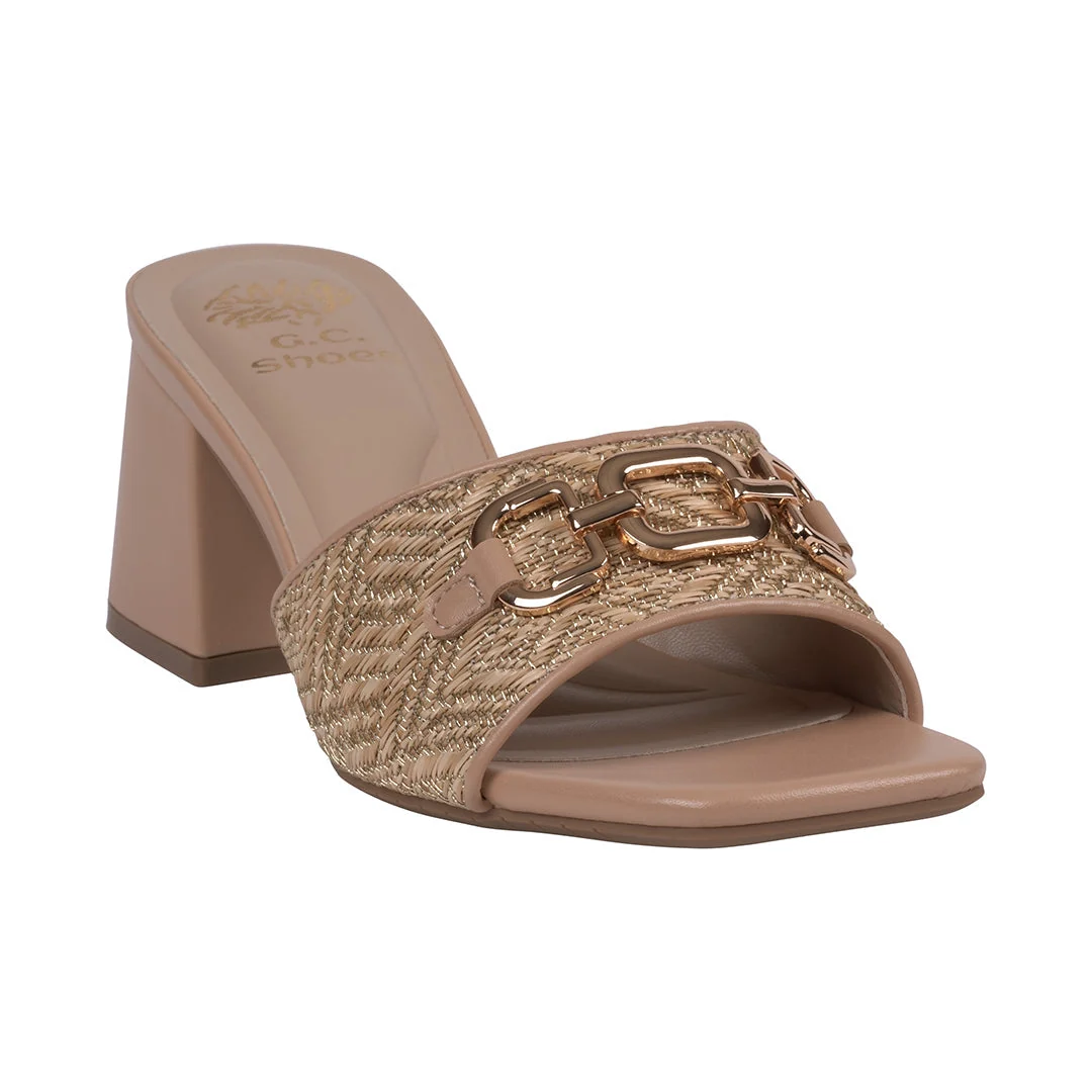 Organic Women's Wanda Nude Hardware Heeled Sandals Effective