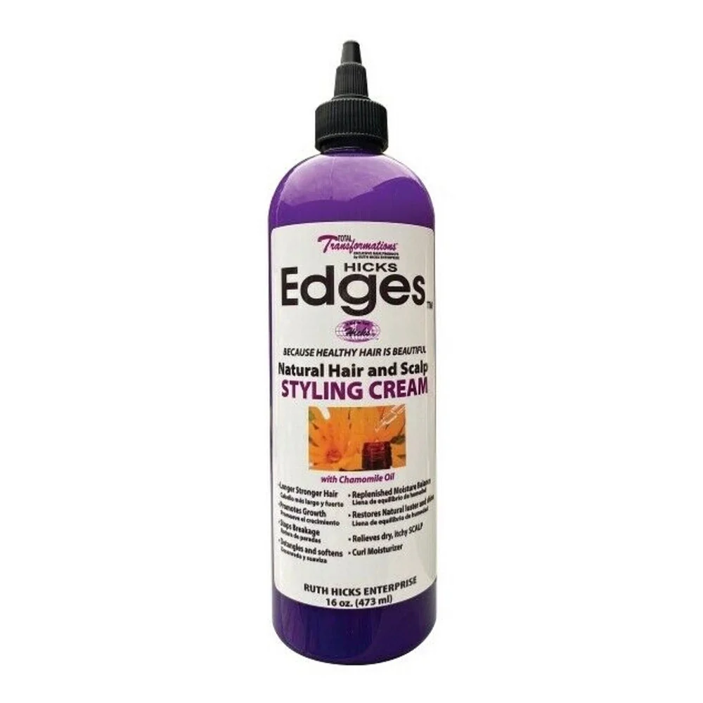 Eco-Friendly Hicks Edges Natural Hair and Scalp Styling Cream 16 Oz Quality