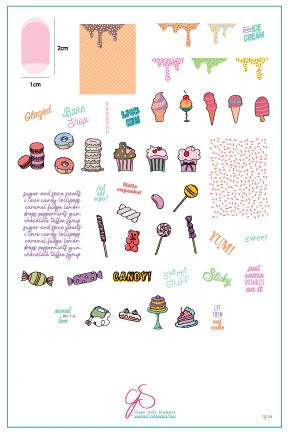 Versatile Sweet Stuff CjS-54 - Clear Jelly Stamping Plate Proven