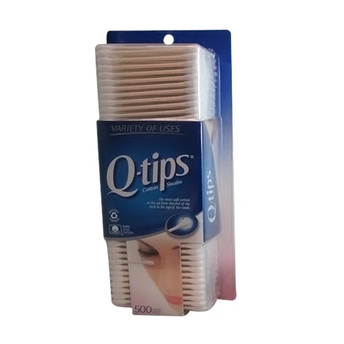First-Class Q-Tips Cotton Swabs For Clean Ears - 500 Ea User-Friendly