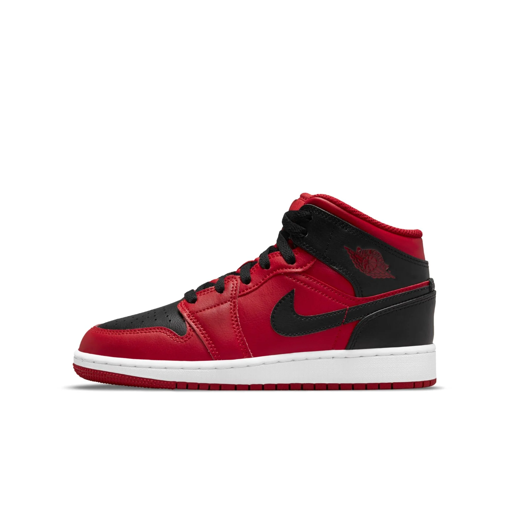 Carefully Designed Air Jordan Grade School Retro 1 Mid 'Reverse Bred 2021' Gs Sneakers Convenient