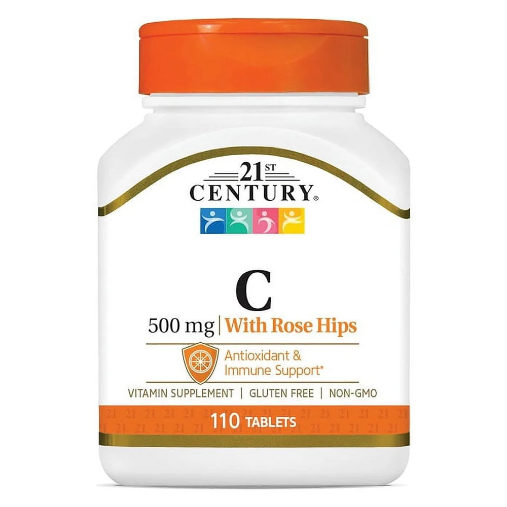 Recyclable 21st Century Vitamin C with Rose Hips 500 Mg Tablets 110 Ea Quality