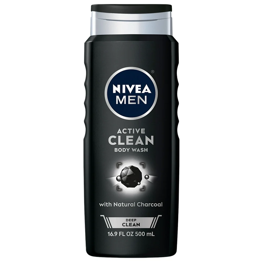 Outstanding Nivea Men Deep Cleansing Charcoal Body Wash Active Clean 16.9 oz Quality