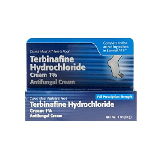 Green Terbinafine Hydrochloride Antifungal Cream 1 By Taro- 1 Oz Breathable