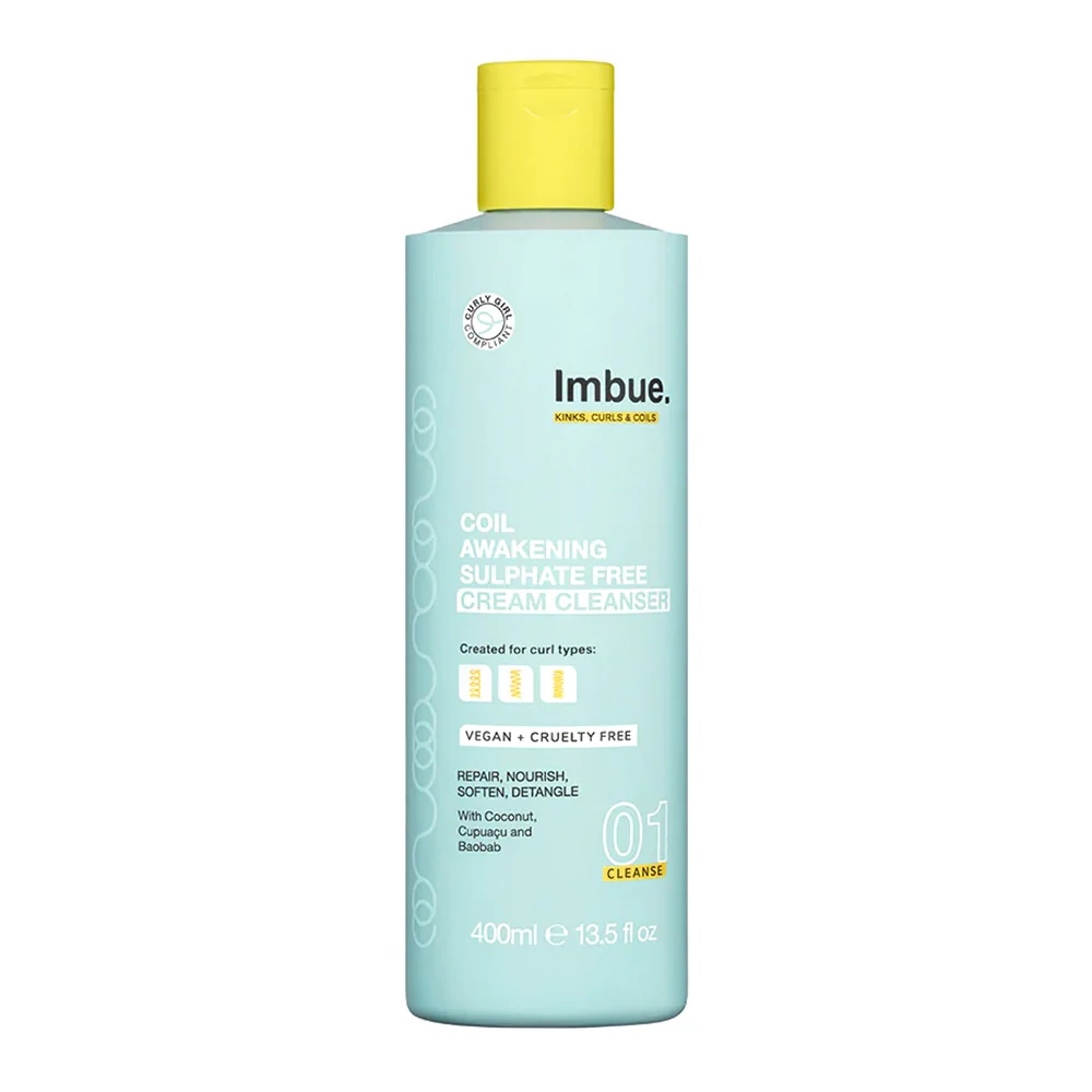 World-Class Imbue Coil Awakening Sulphate Cream Cleanser Shampoo 13.5 Oz Versatile