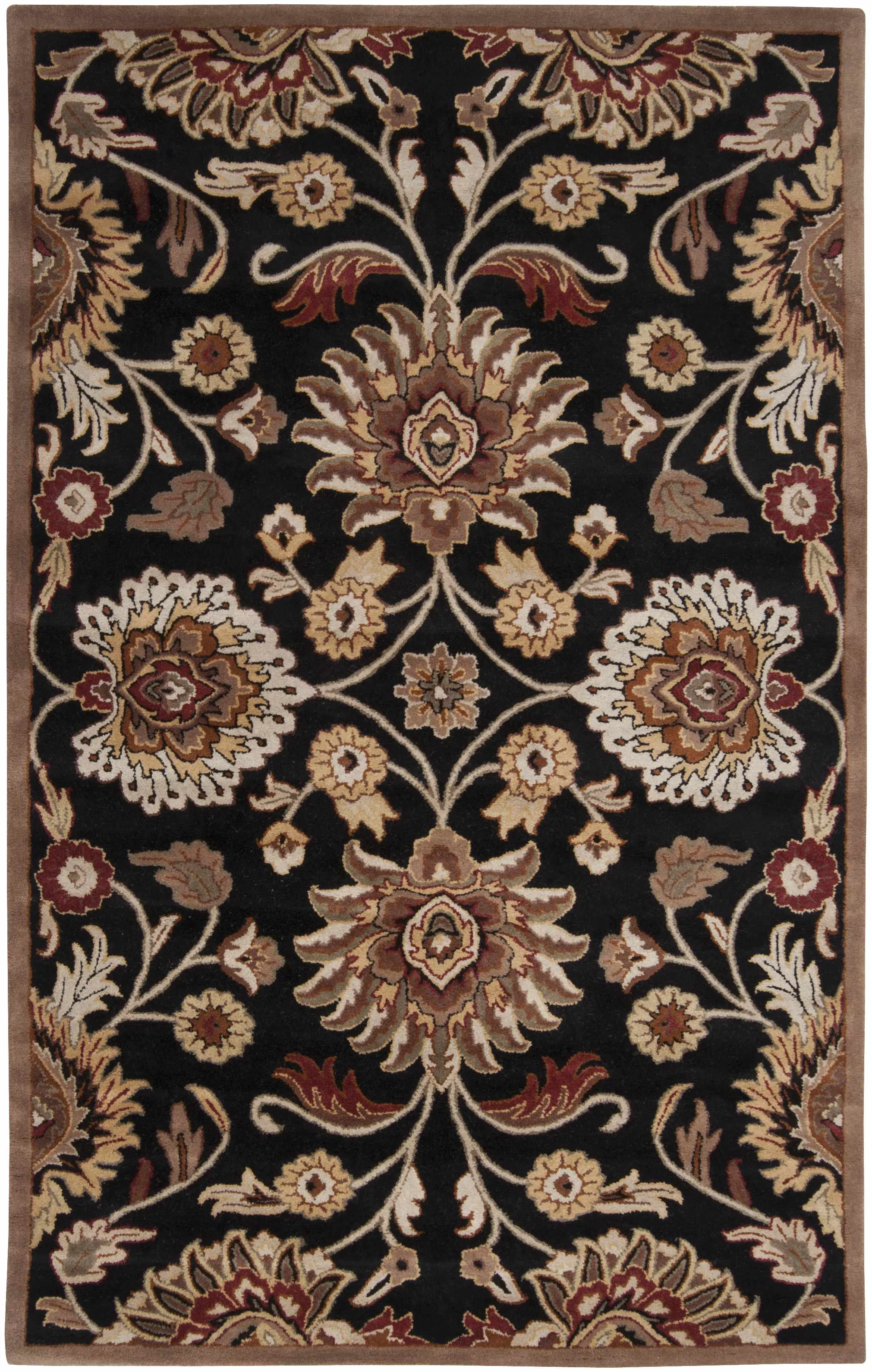 Artisan Conesus 1053 Hand Tufted Black Wool Rug Expertly Made