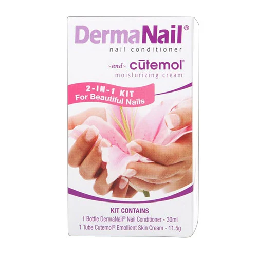 Crafted DermaNail Nail Conditioner for Brittle Nails Treatment By Summers Labs 1 Oz Secure