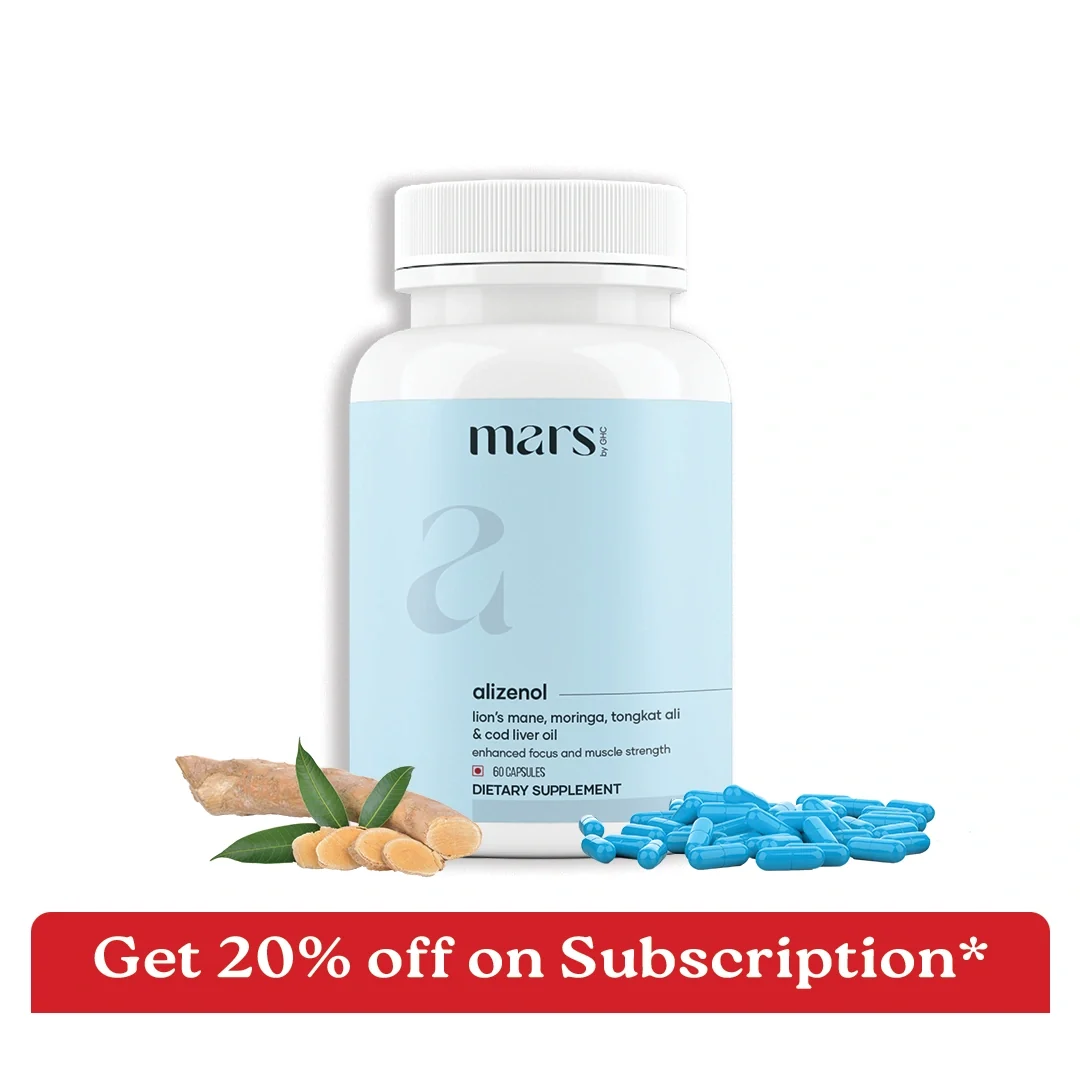 Verified Mars Alizenol - Powered By Tongkat Ali Moringa Lions Mane Breathable