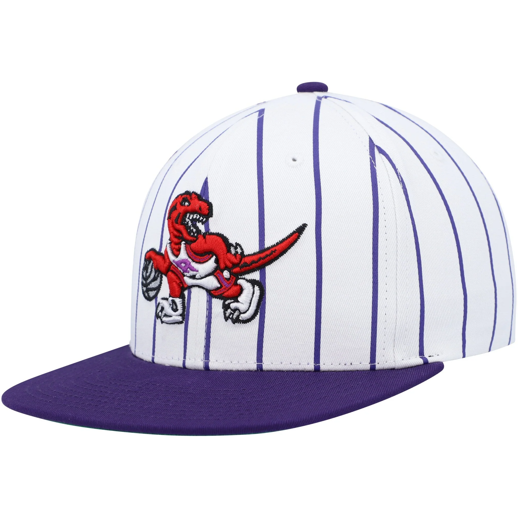 Powerful Mitchell Ness Men's NBA Retro Pinstripe Snapback Hwc Raptors Snapback Caps Comfortable