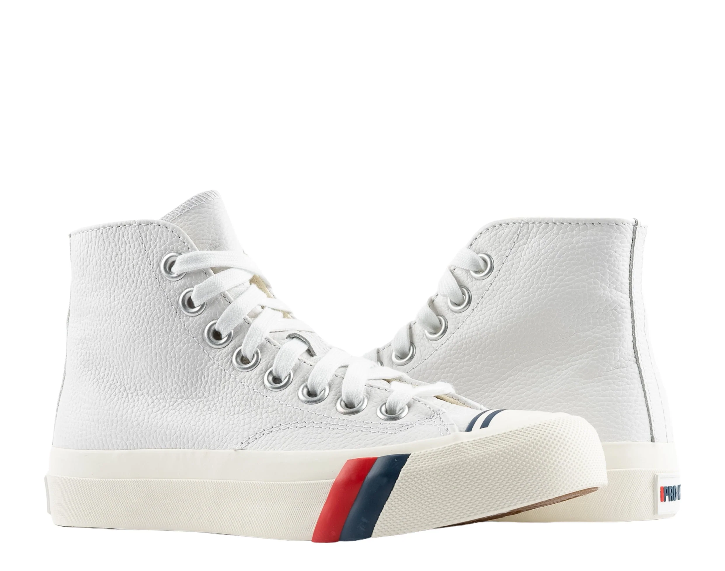 Green Pro-Keds Hi OG Sneakers — Royal White Leather Efficient