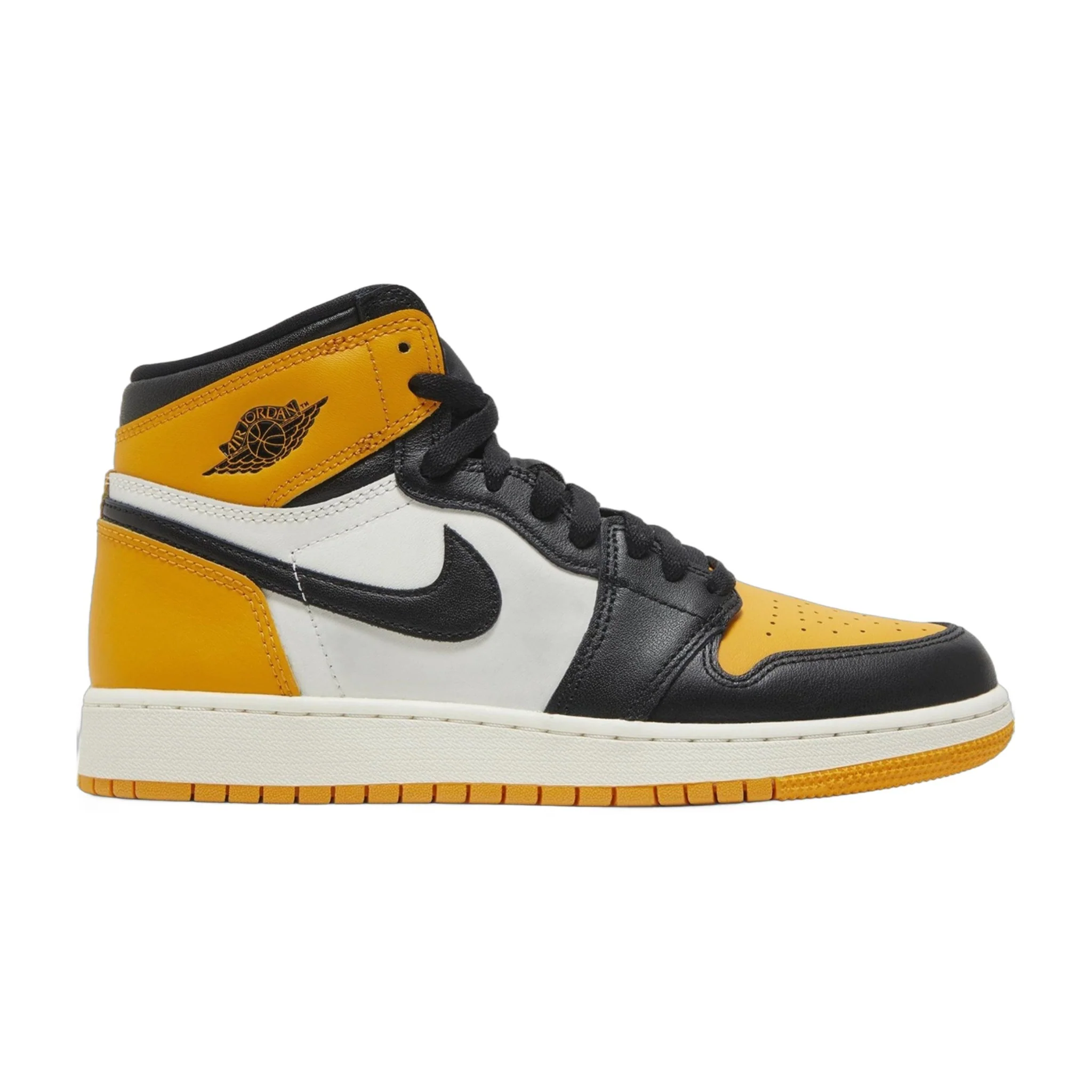 Crafted Air Jordan Grade School Retro 1 High Og 'Taxi Gs' Sneakers Excellent