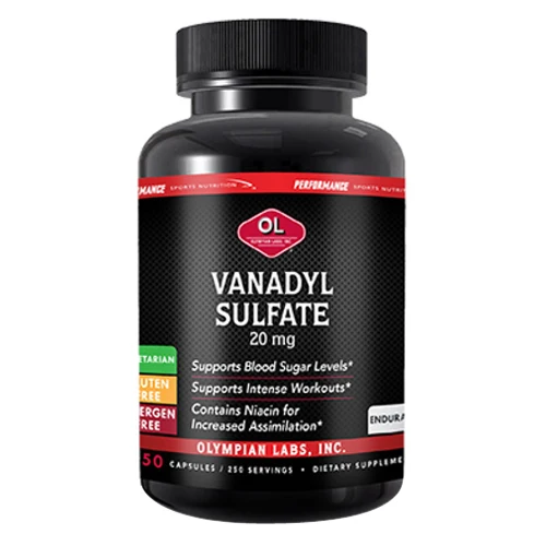 Original Design Olympian Labs Vanadyl Sulfate With Niacin Supplement Capsules 250 Ea Outstanding
