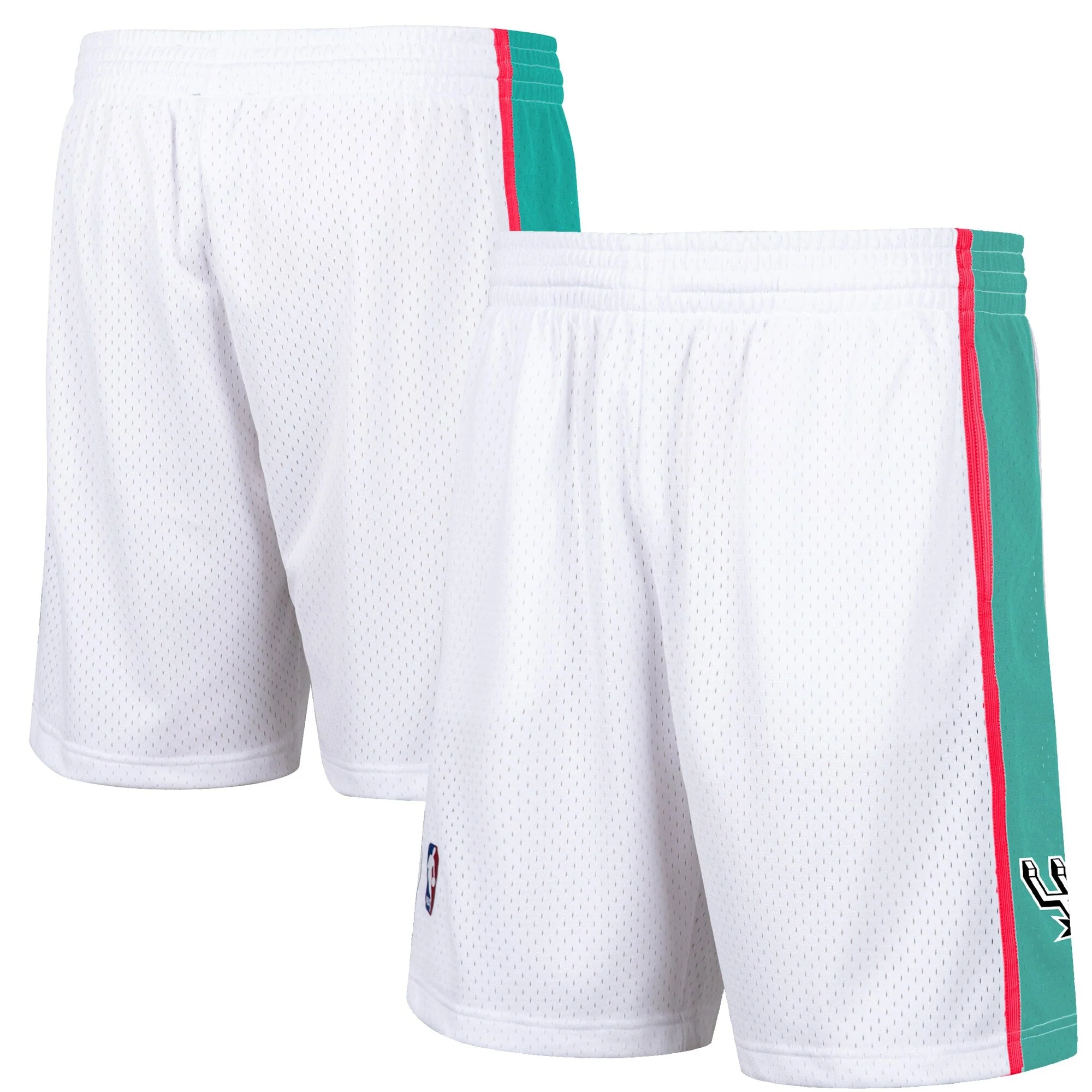Lightweight Mitchell Ness Men's NBA Reload Shorts - San Antonio Spurs 1998 Eco-Friendly
