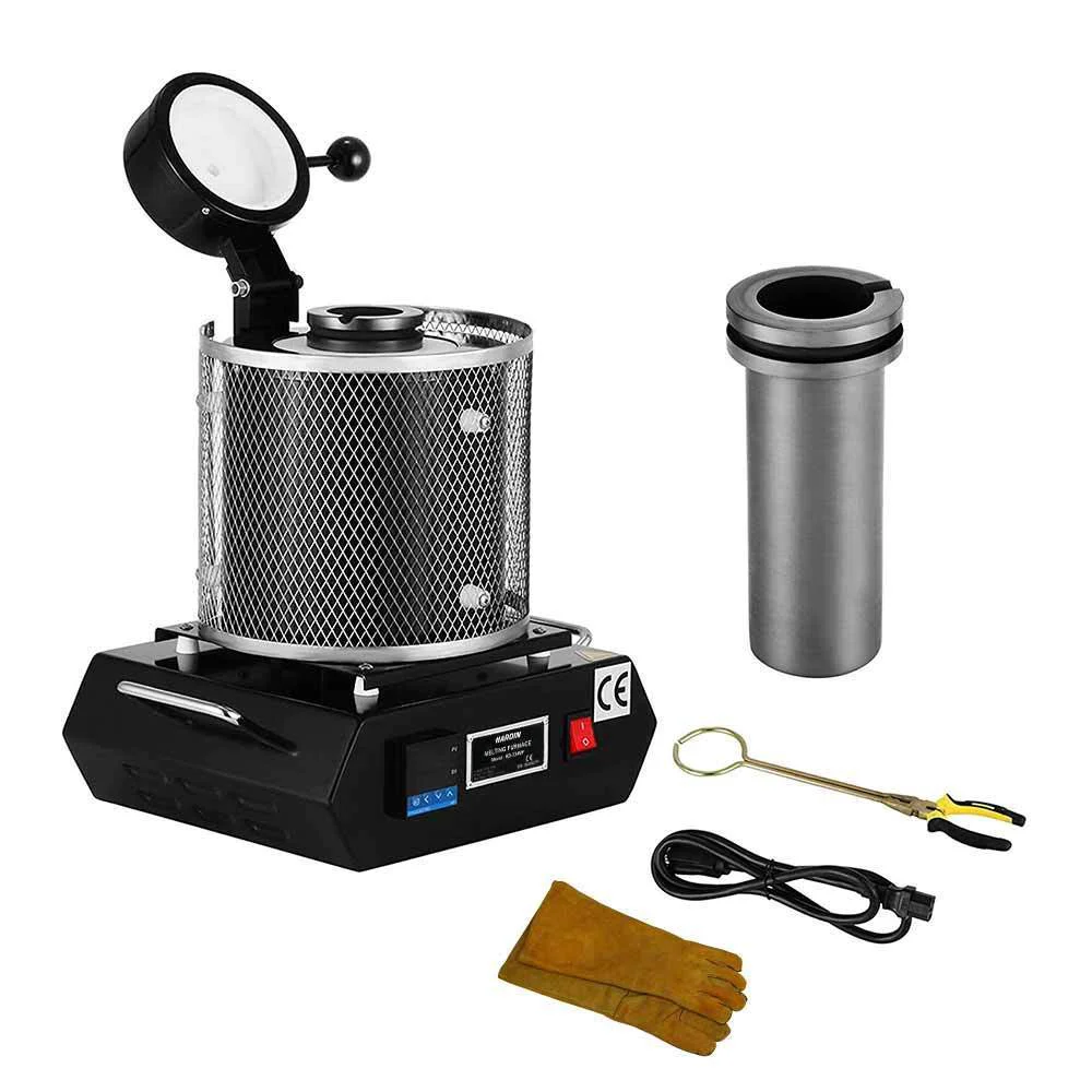 Verified Electric Table Top Gold Silver Precious Metal Melter Furnace Melting Pot Excellent