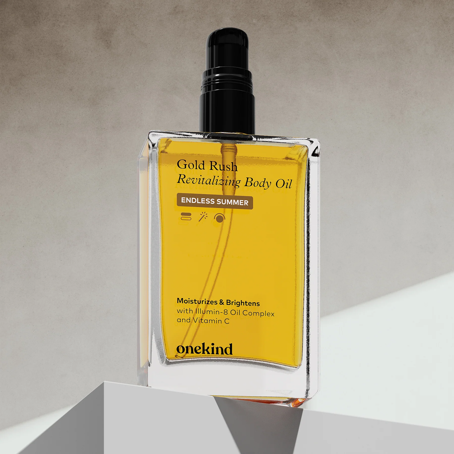 Innovative Gold Rush Revitalizing Body Oil Lightweight