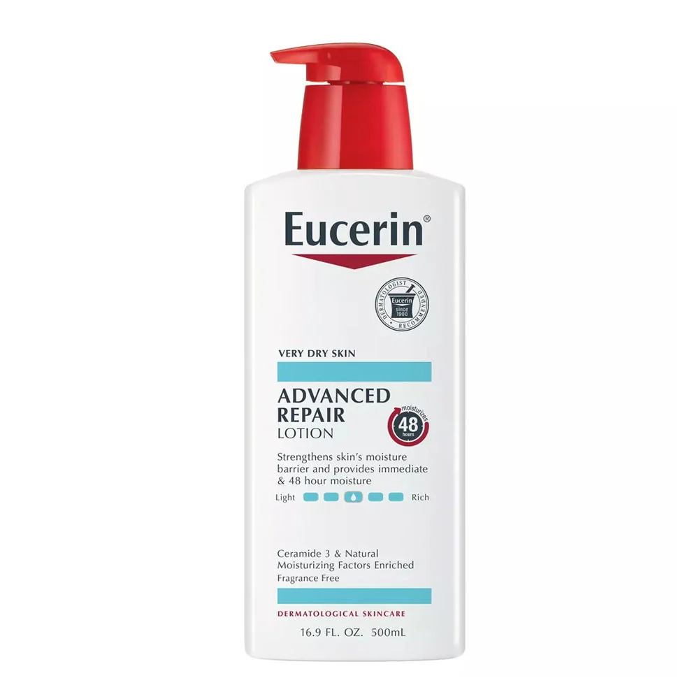 Safe Eucerin Advanced Repair Body Lotion Fragrance For Dry Skin 16.9 Oz Natural