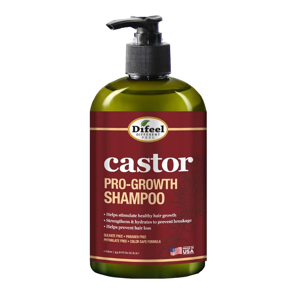 Official Difeel Castor Pro Growth Sulfate Shampoo 12 Oz Verified