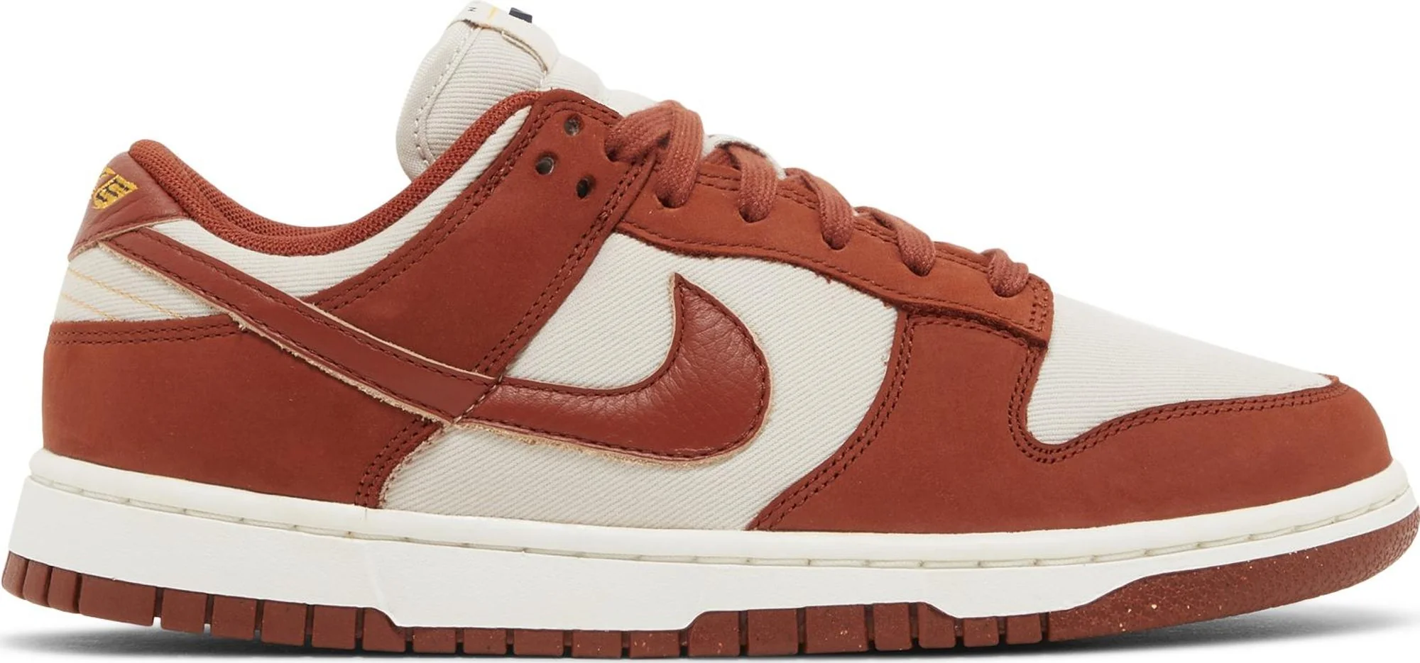Premium Material Nike Women's Dunk Low Lx 'Light Orewood Brown Rugged Orange' Green
