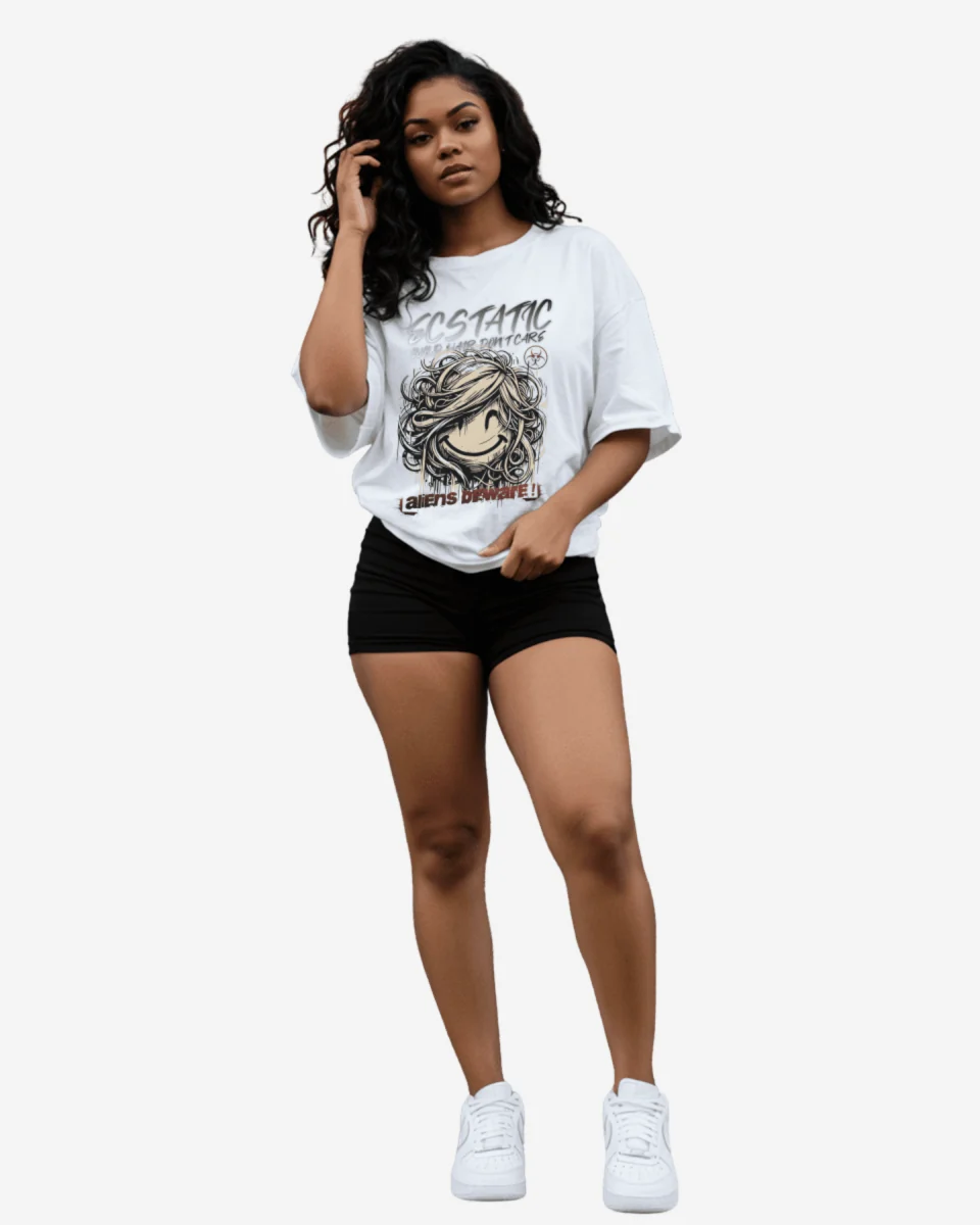 Dependable G West Ecstatic Oversized Women's T-Shirt Safe