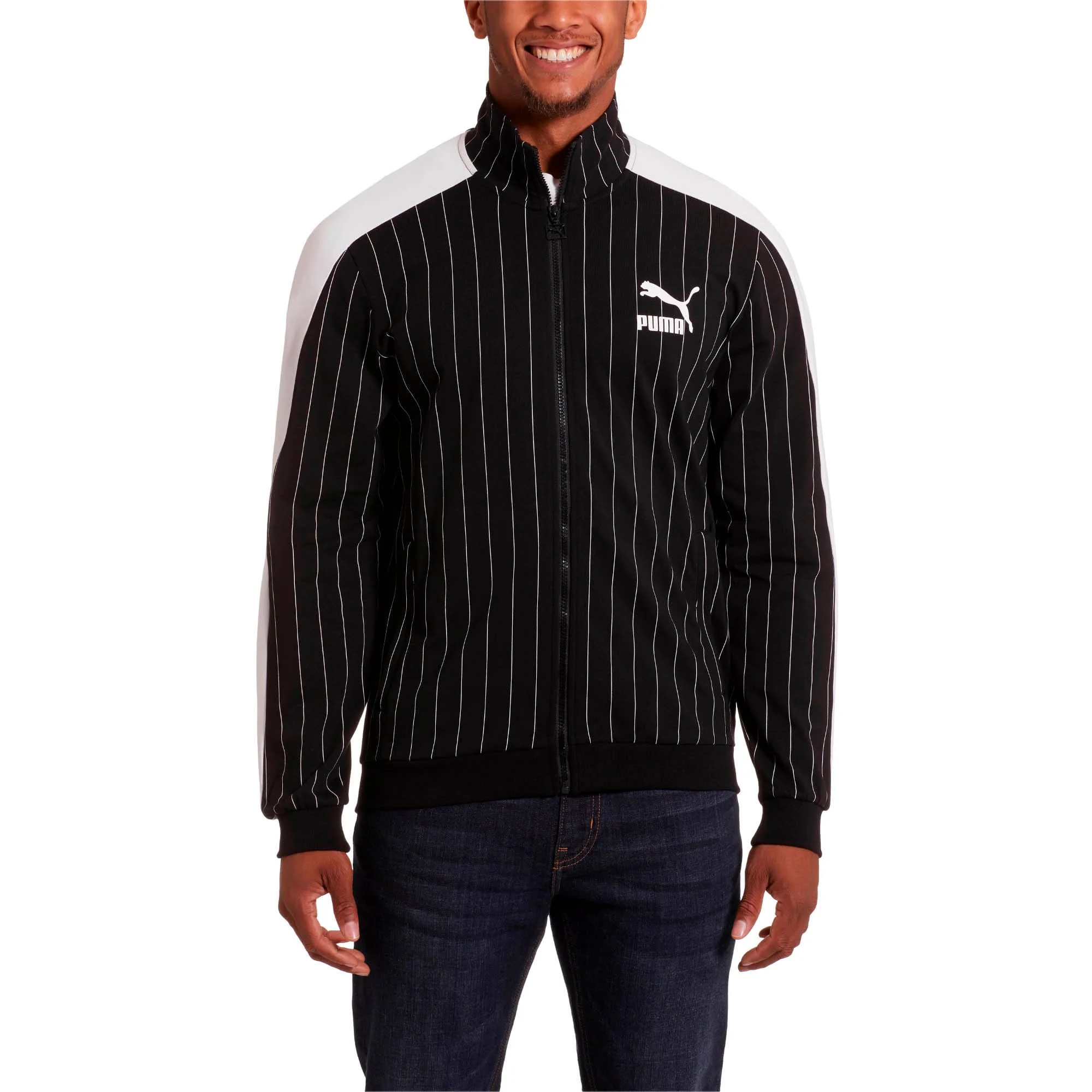 Optimized Puma Men's Pinstripe T7 Track Jacket Jackets Powerful