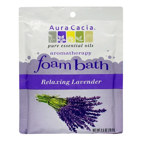 Contemporary Aura Cacia Aromatherapy Calming And Relaxing Foam Bath Lavender - 2.5 Oz World-Class