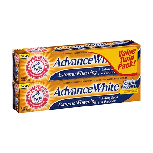 Advanced Arm Hammer Extreme Whitening With Stain Defense Toothpaste - 6 oz 2 Pack Reusable