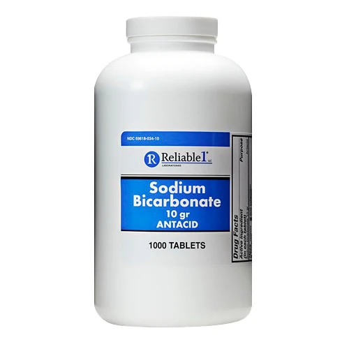 Fashionable XReliable 1 Sodium Bicarbonate Antacid 1000 Tablets 10g Practical