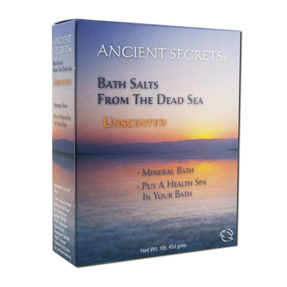 Responsible Ancient Secrets Dead Sea Bath Salts Unscented 1 Lb Breathable