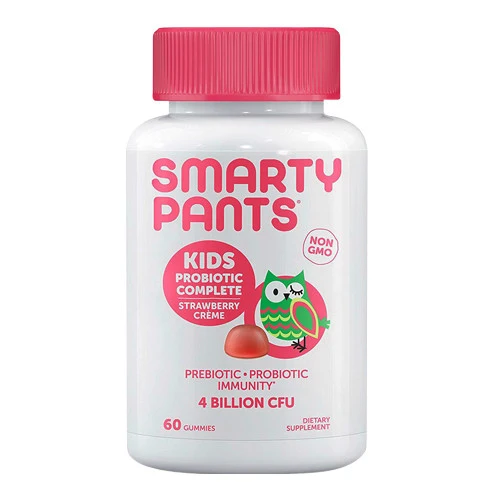 Dependable SmartyPants Kids Probiotic Complete Strawberry Creme 4 Billion CFU Supplement Gummies 60 Ea Solid