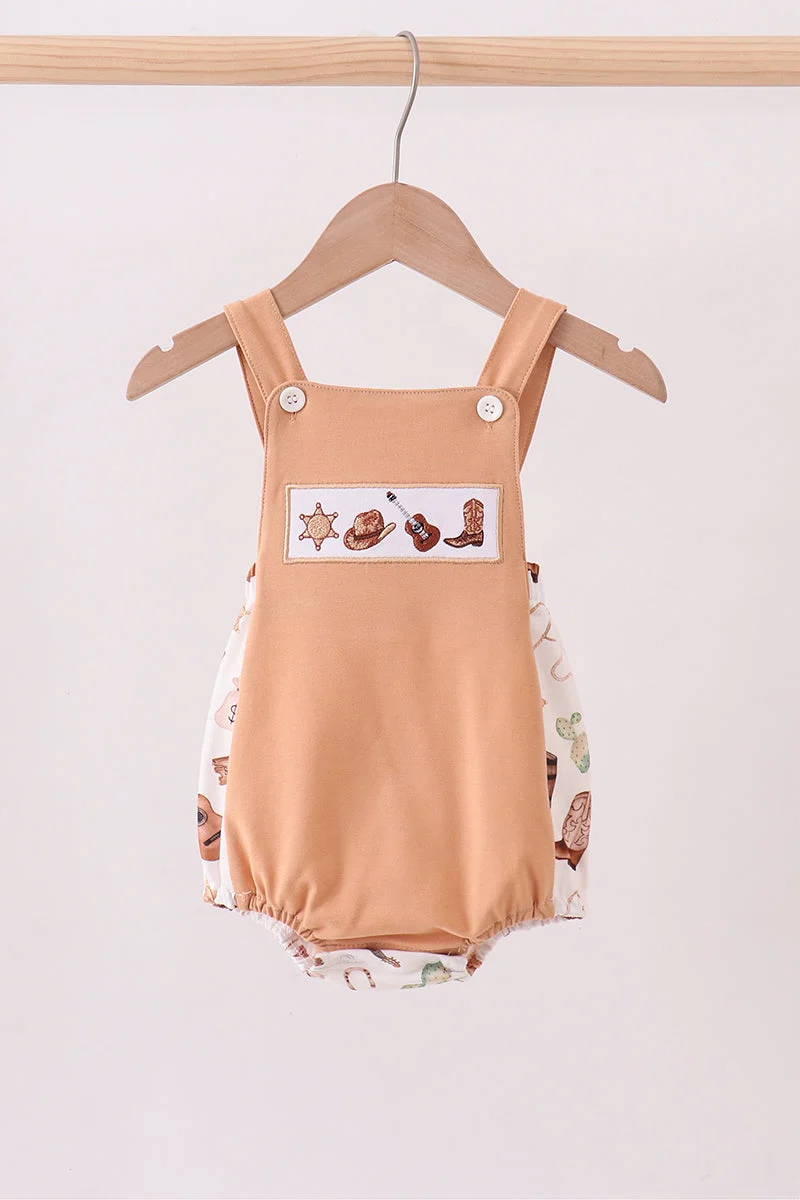 Exclusive Brown Western Embroidered Bubble Trusted