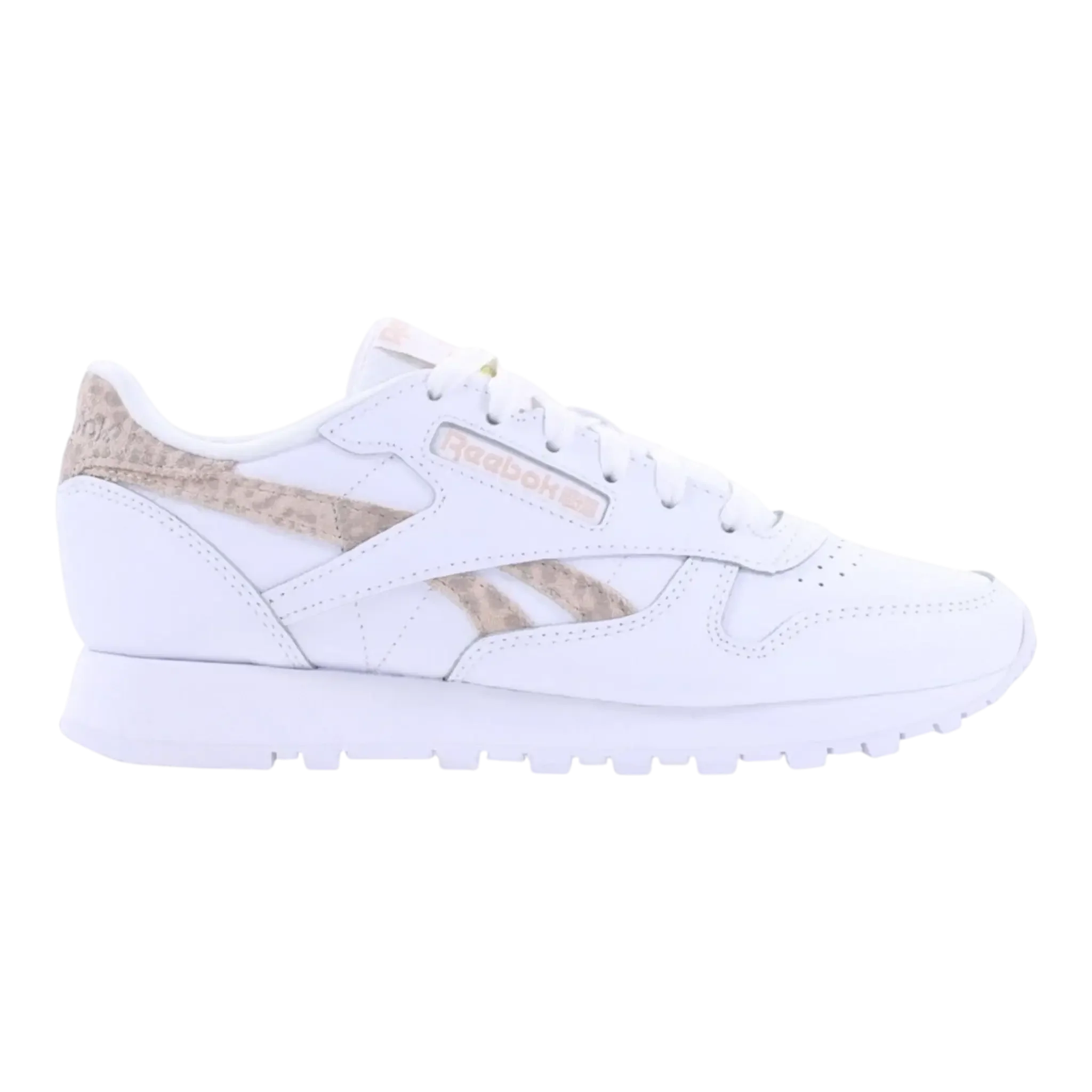 Smooth Reebok Classic Leather Women s Shoes – White Pink User-Friendly