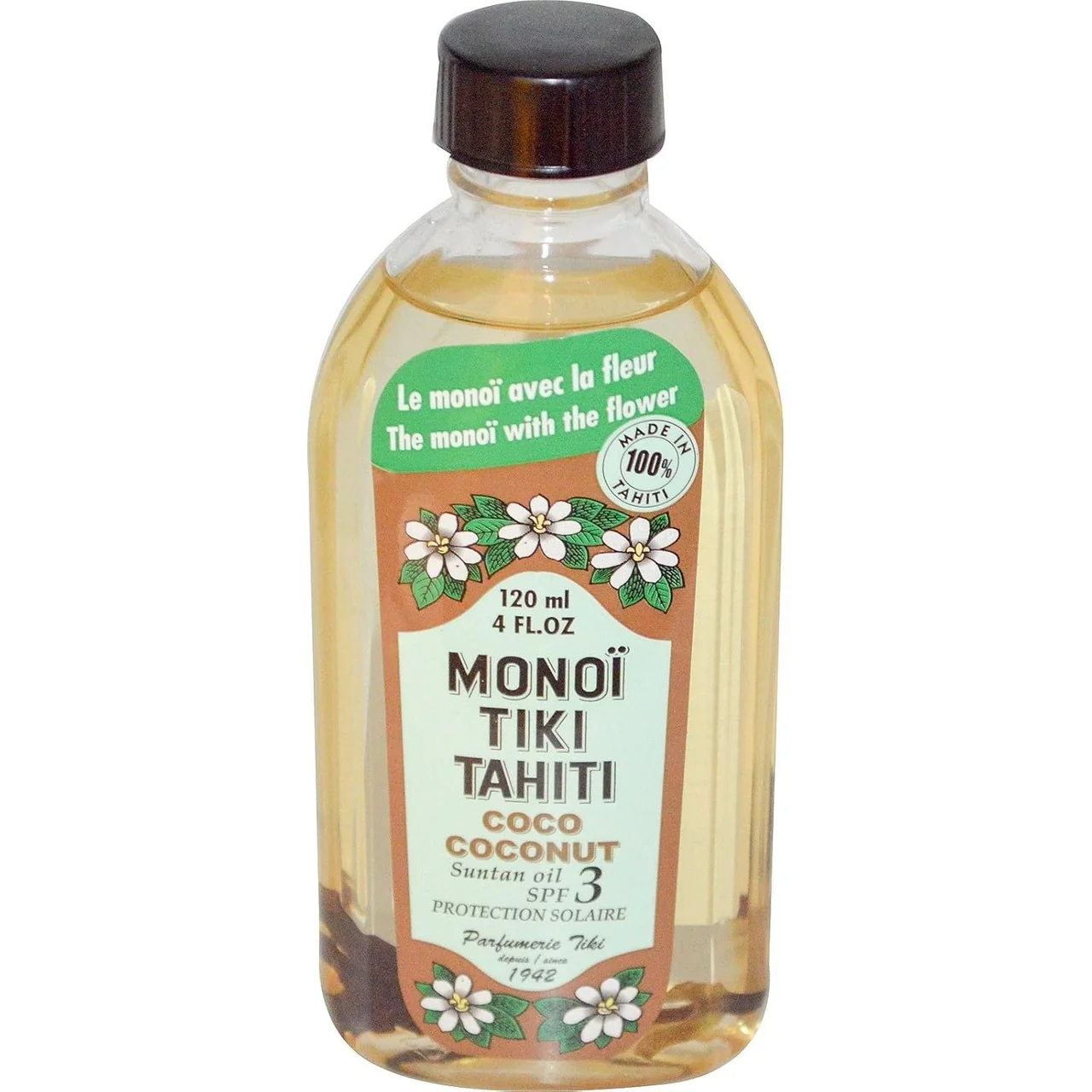 Reliable Monoi Tiare Tahiti Coconut Spf 3 Suntan Oil - 4 Oz Dependable