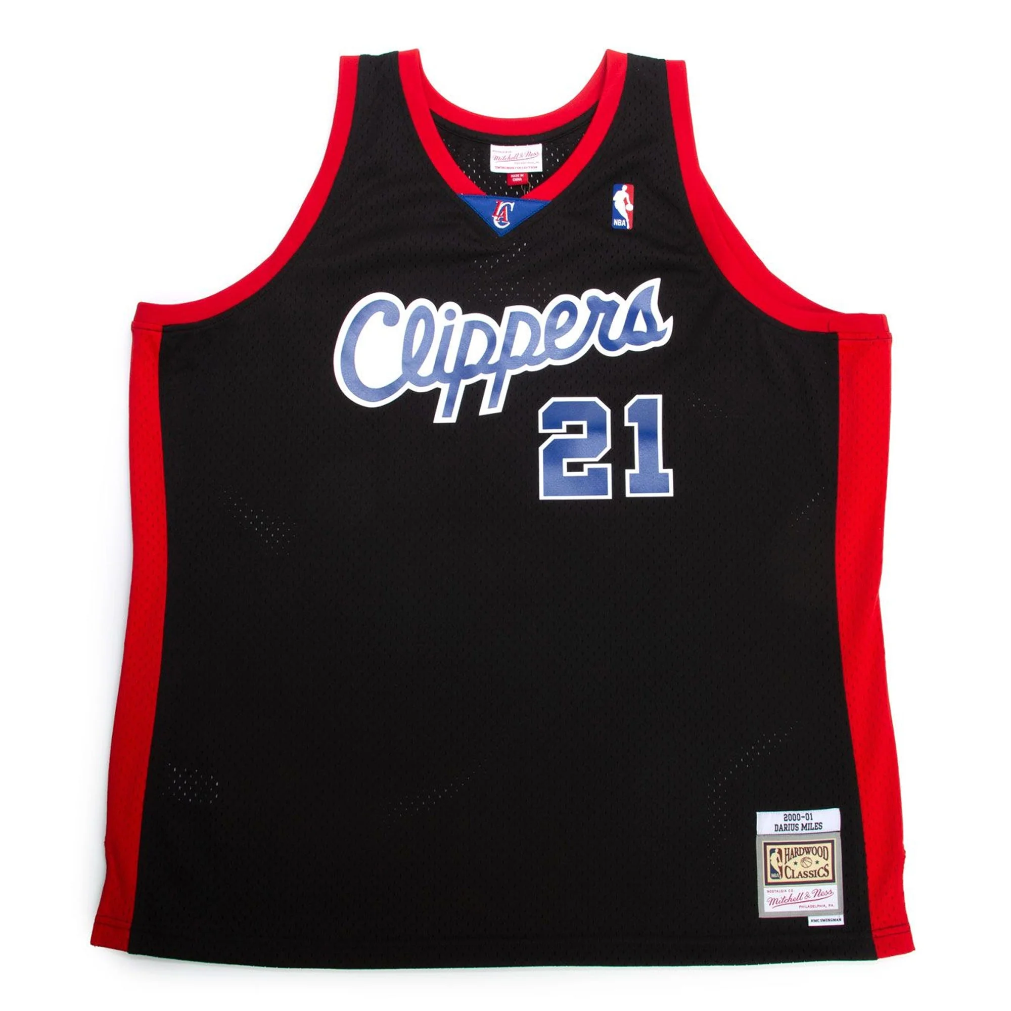 Recyclable Mitchell Ness Men's NBA Swingman Jersey- La Clippers 2000 Darius Miles Sustainable