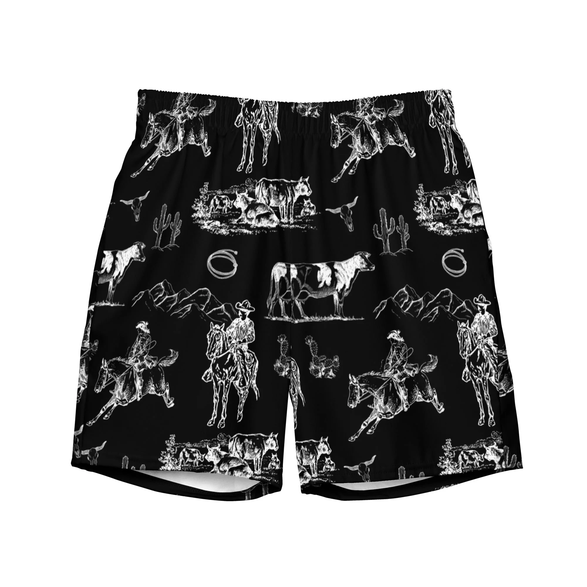 Environmentally Friendly Baha Ranch Yeehaw Ranch Life Men's Swim Trunks Stylish