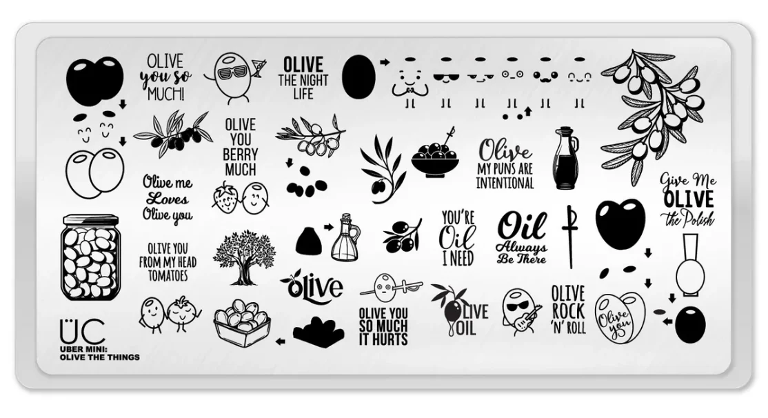 Sustainable Olive the Things - Uber Chic Mini Stamping Plate Flexible