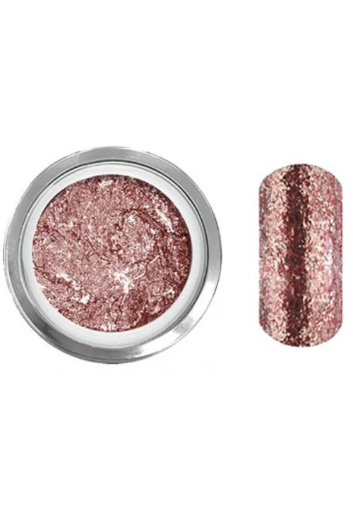 Smooth Rose Gold Leaf Glitz Glitter Gel - Akzentz Gel Play UV LED Official