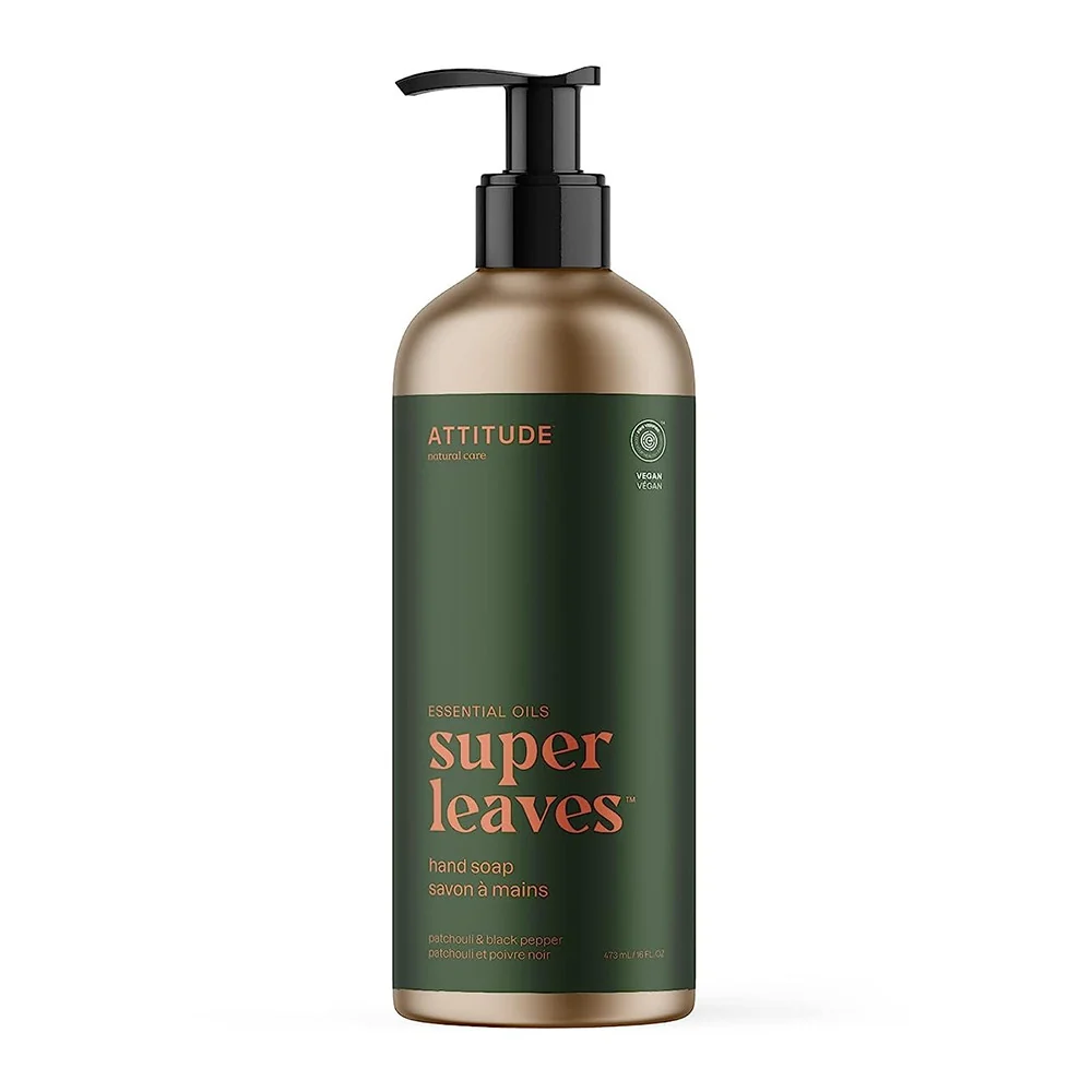 Smart Attitude Super Leaves Hand Soap Patchouli and Black Pepper 16 Oz Advanced