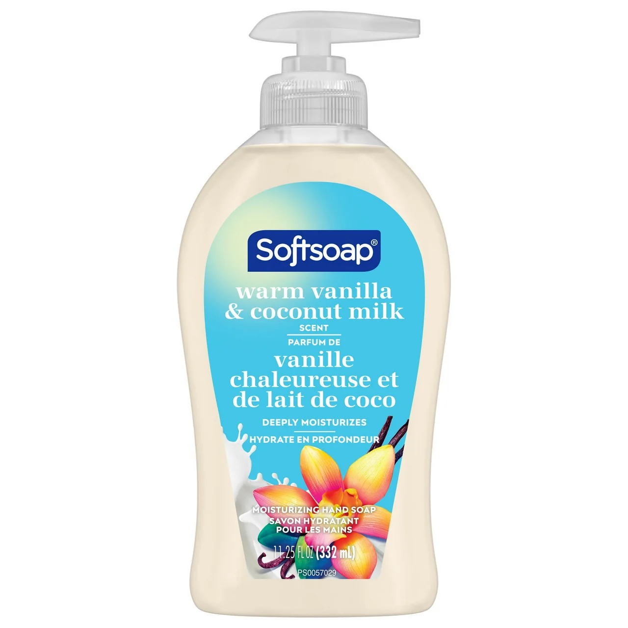 Recyclable Soft Soap Moisturizing Hand Soap Warm Vanilla Coconut Milk 11.25 Oz Advanced