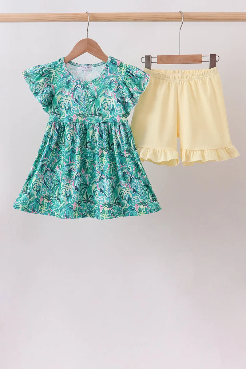 Elite Green Lily Floral Set Efficient