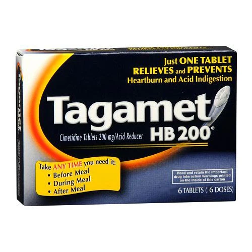 Comfortable Tagament Hb 200 Mg Acid Reducer Tablets - 6 Ea Top-Quality
