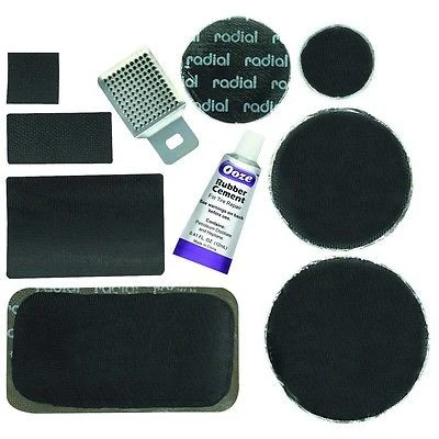 Consistent 56 Piece Auto Car Tire Repair Radial Innertube Inner Tube Rubber Hole Patch Tool Kit Refined