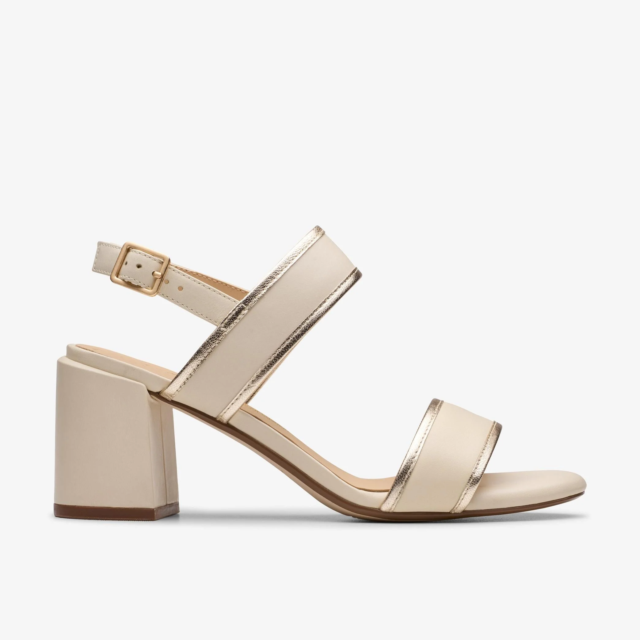 Certified Womens Clarks Ezoria Sling - Cream Prestigious