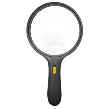 Fine Illuminated Hand-Held Round Light Up Lighted Magnifier Magnifying Magnify Glass Organic