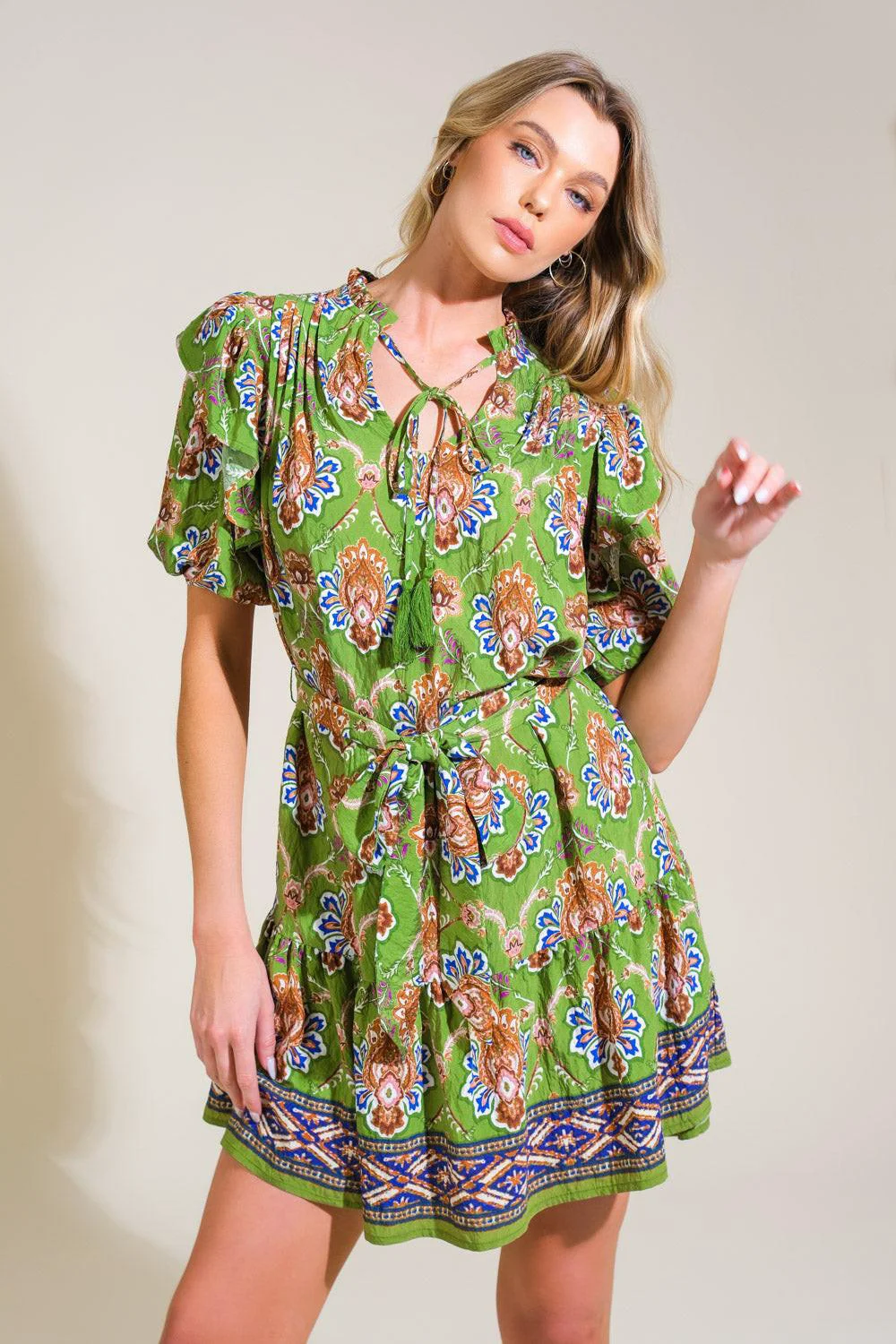 First-Class Pure Serenity Woven Mini Dress Contemporary