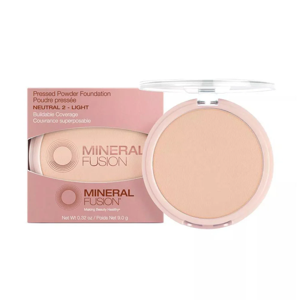 Natural Mineral Fusion Pressed Powder Foundation Neutral 2 Light 0.32 Oz Stylish