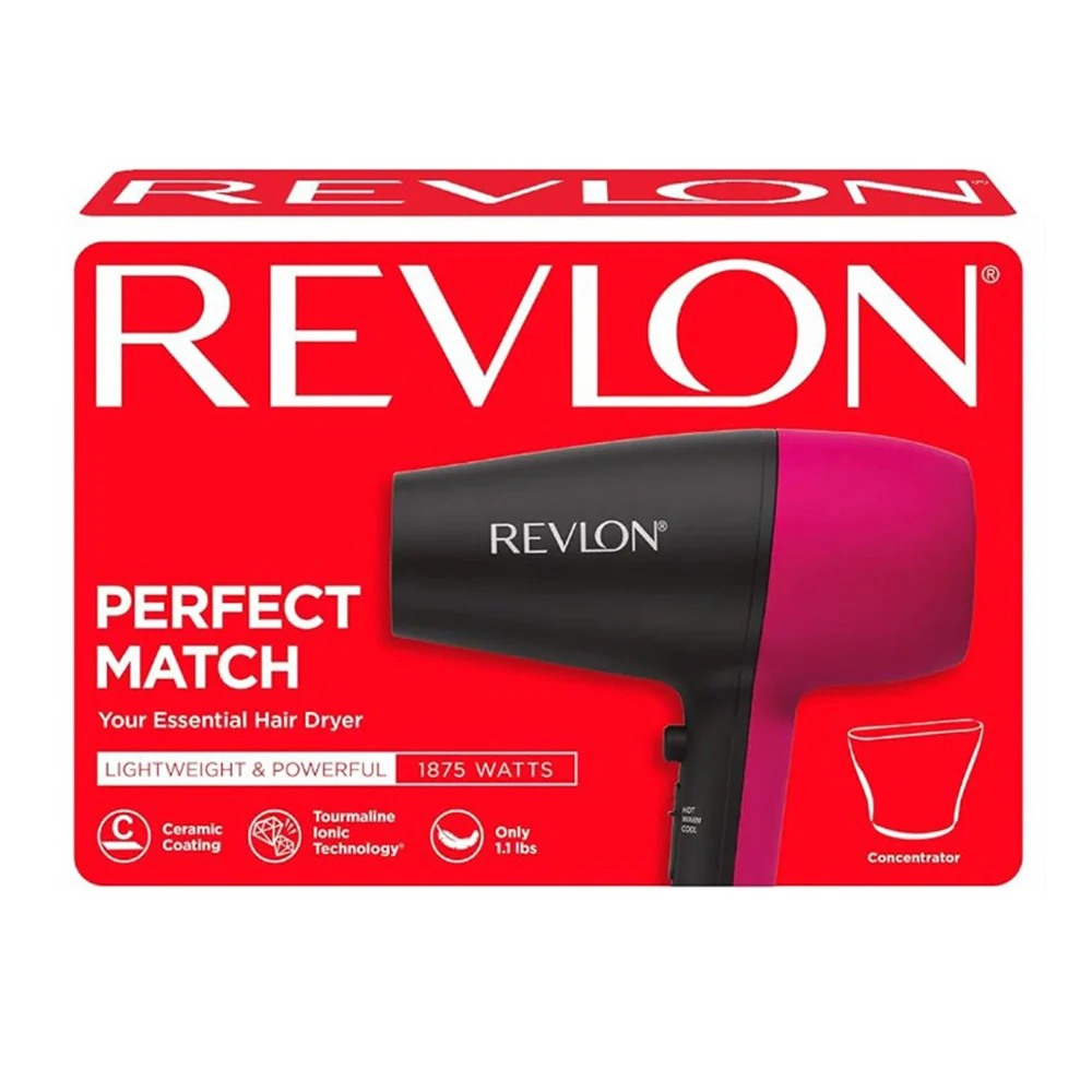 Elegant Revlon Match Hair Dryer 1875 Watt 1Ea Breathable