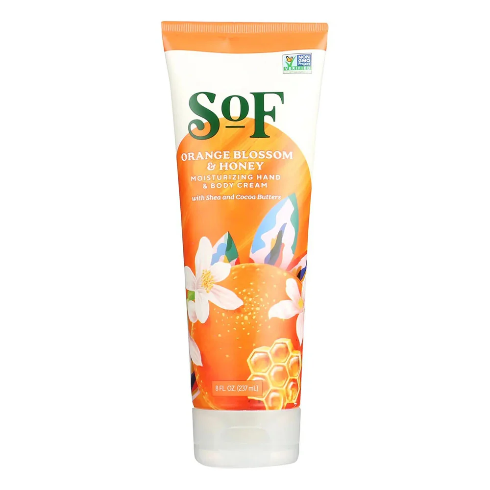 Safe SOF Orange Blossom and Honey Moisturizing Hand and Body Cream 8 Oz Reliable