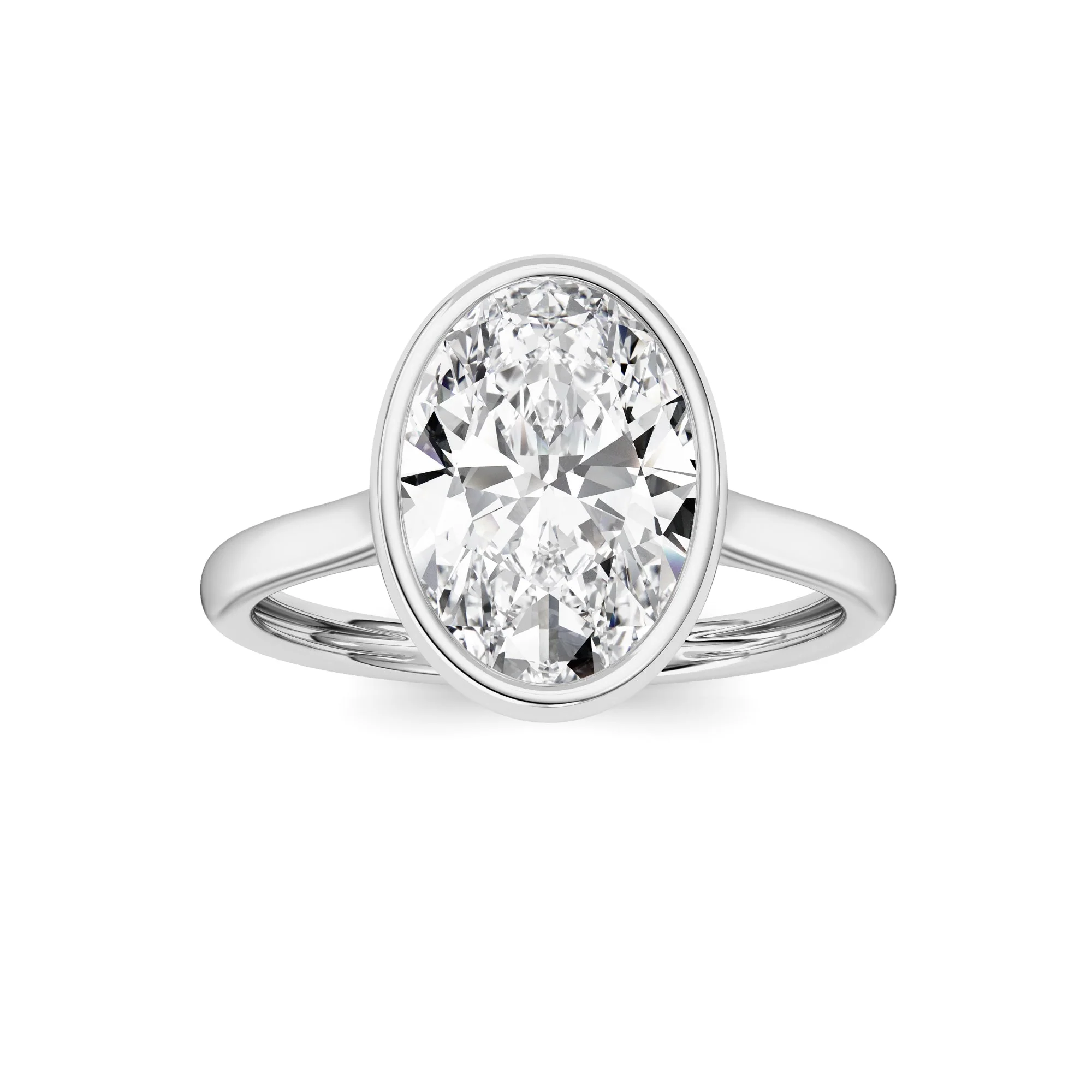 Artisan Oval Lab Grown Diamond F Ring in 14K Gold Reliable