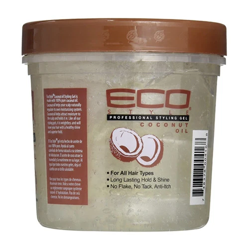 Proven Eco Style Professional Styling Gel Coconut Oil Max Hold For All Hair Types 16 oz Casual